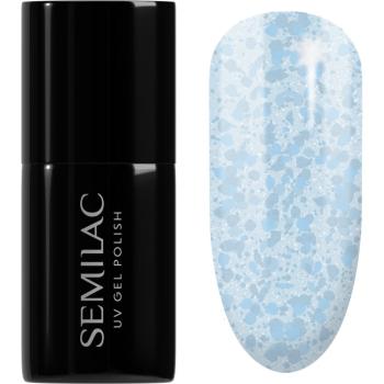 Semilac UV Hybrid Crushed_ICE gélový lak na nechty s použitím UV/LED lampy odtieň 493 Bubble Gum 7 ml