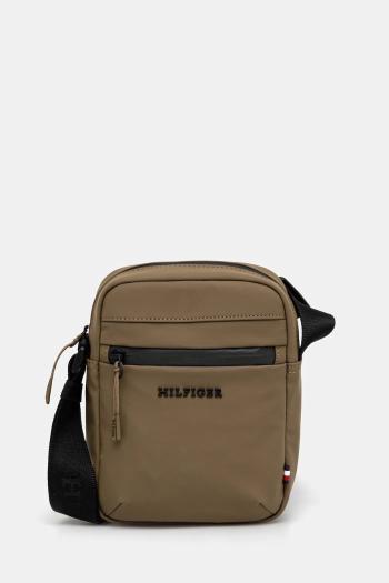 Malá taška Tommy Hilfiger zelená farba, AM0AM13498