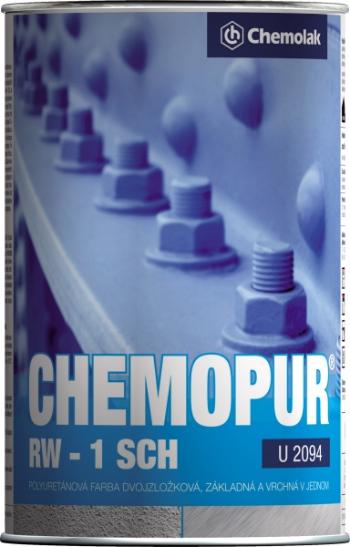 CHEMOPUR RW U 2094 - Polyuretánová dvojzložková polomatná farba RAL 7037 - prachová šedá 8 L