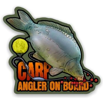 4anglersdesign samolepka 32 carp angler on board