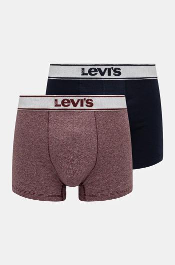 Boxerky Levi's 2-pak pánske, tmavomodrá farba, 37149-1008