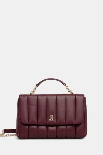 Kabelka Tommy Hilfiger bordová farba, AW0AW17669