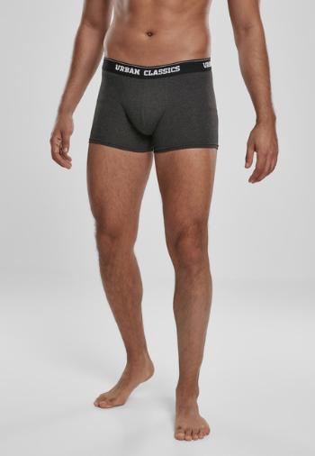 Urban Classics Boxer Shorts 3-Pack branding AOP/black/charcoal - S