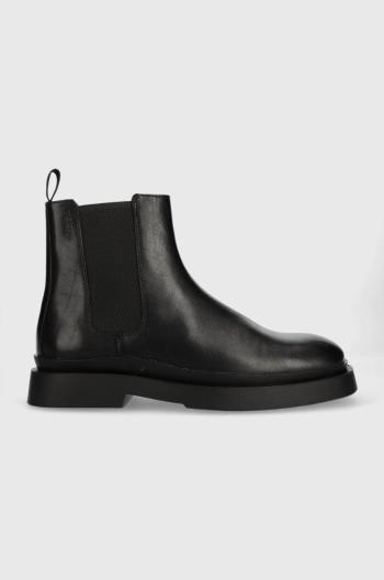 Kožené topánky chelsea Vagabond Shoemakers Mike pánske, čierna farba