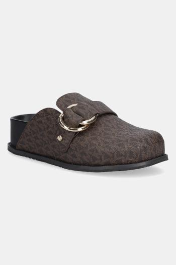 Šľapky MICHAEL Michael Kors Jaden hnedá farba, 40T5JDFP1B.007