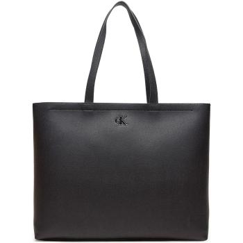 Calvin Klein Jeans  MINIMAL MONOGRAM SLIM TOTE34 K60K612236  Tašky Čierna