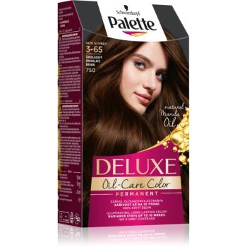 Schwarzkopf Palette Deluxe permanentná farba na vlasy odtieň 3-65 750 Chocolate Brown 1 ks