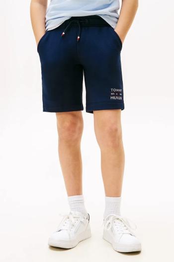 Detské krátke nohavice Tommy Hilfiger tmavomodrá farba, nastaviteľný pás KB0KB09481