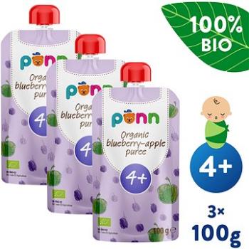 SALVEST Ponn BIO Jablko s čučoriedkami 3× 100 g (8594200260675)