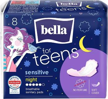 BELLA for Teens Sensitive Night menštruačné vložky nočné 8 ks