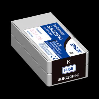 Epson SJIC22P(K) C33S020601 pre ColorWorks, čierna (black) originálna cartridge