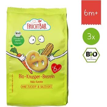 FruchtBar BIO praclíky s kukuricou a mrkvou nesolené 3× 25 g (8594205750300)