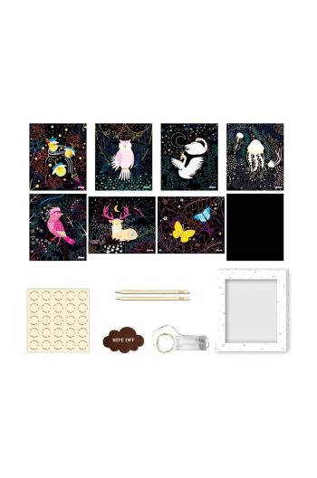 Diy sada - svietiaca krabička Graine Creative Scratch Art Light Box Fairy
