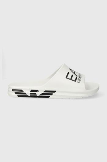 Šľapky EA7 Emporio Armani pánske, biela farba