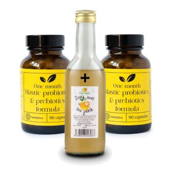 Set na podporu trávení: 2x Masticha PROBIOTICS & PREBIOTICS+ jablečný ocet zdarma- Herbatica