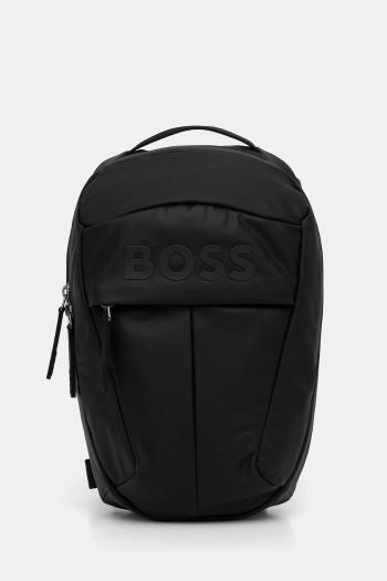 Ruksak BOSS pánsky, čierna farba, malý, s nášivkou, 50548087