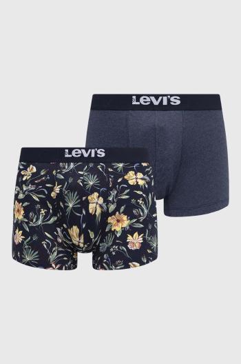 Boxerky Levi's 2-pak pánske, tmavomodrá farba