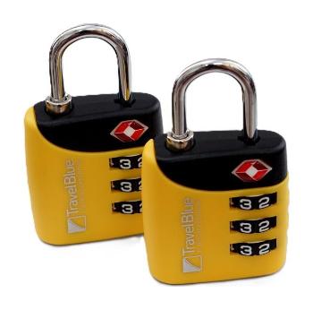 Travel Blue 2x Combi TSA Lock Yellow