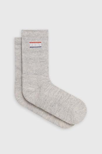 Ponožky Vans šedá farba, VN000HT9RKZ1