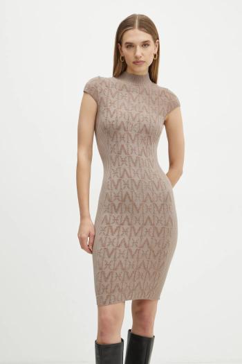 Šaty Marciano Guess HERMIONE béžová farba, mini, priliehavé, 4BGK0A 5661Z