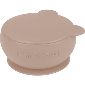 Minikoioi Bowl Bubble Beige silikónová miska s prísavkou 1 ks