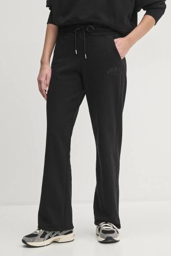 Tepláky Dkny čierna farba, melanžové, DP5P3561