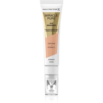 Max Factor Miracle Pure krémový korektor proti opuchom a tmavým kruhom odtieň 03 Peach 10 ml