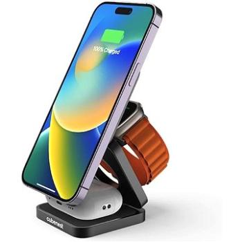 CubeNest S312 Pro Bezdrôtová magnetická nabíjačka 3 v 1 s podporou uchytenia MagSafe (6974699970958)