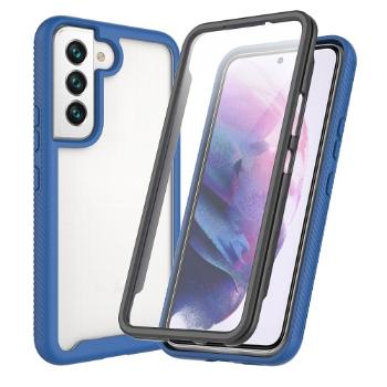 DUAL Obojstranný kryt s fóliou Samsung Galaxy S22 5G modrý