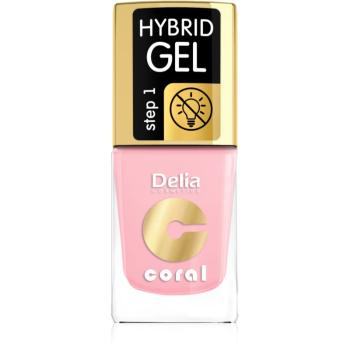 Delia Cosmetics Coral Nail Enamel Hybrid Gel gélový lak na nechty odtieň 04  11 ml