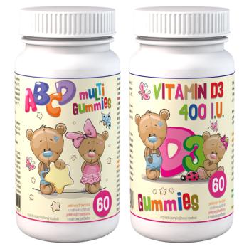 CLINICAL ABCD Multi Gummies + D3 Gummies 2 x 60 pektínových cukríkov