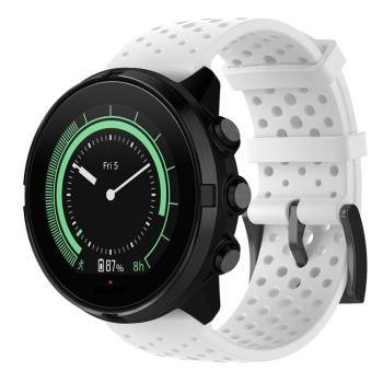 HOLE Silikónový remienok pre Suunto 9 / Suunto 7 / Suunto 9 Baro / Suunto Spartan Sport biely