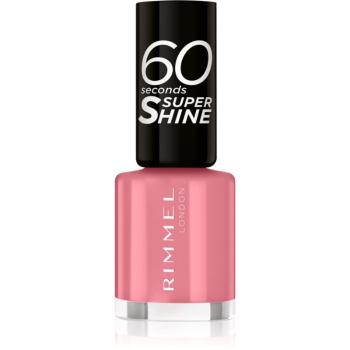 Rimmel 60 Seconds Super Shine lak na nechty odtieň 405 Rose Libertine 8 ml