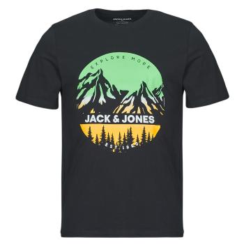 Jack & Jones  JJPEAK  Tričká s krátkym rukávom Čierna