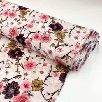 Viskóza RAYON POPLIN Flowy flowers design D digital print