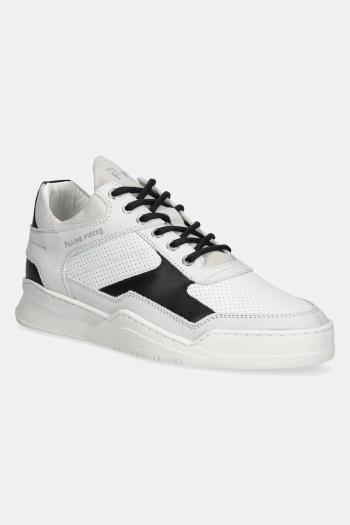 Kožené tenisky Filling Pieces Low Top Ghost Paneled pánske, biela farba, 25298802024