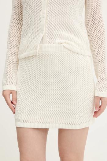 Bavlnená sukňa Abercrombie & Fitch béžová farba, mini, puzdrová, KI143-5075