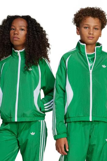 Detská bunda adidas Originals zelená farba, JC9110