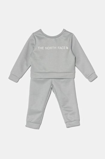 Detská tepláková súprava The North Face POLSET šedá farba, NF0A89H3A0M1
