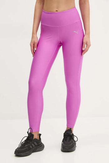 Bežecké legíny Puma Velocity ružová farba, jednofarebné, 526591