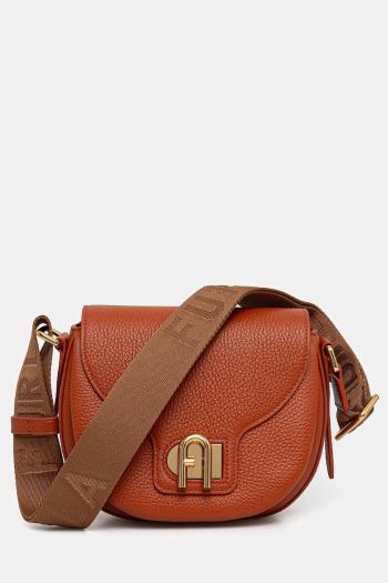 Kožená kabelka Furla hnedá farba, WB01491.BX0356.3761S1002