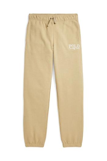 Detské tepláky Polo Ralph Lauren béžová farba, jednofarebné, 323958155001