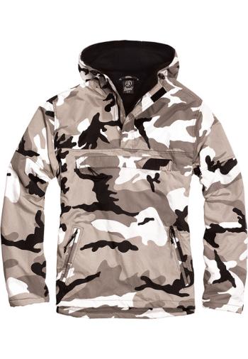 Brandit Fleece Pull Over Windbreaker snowcamo - 3XL