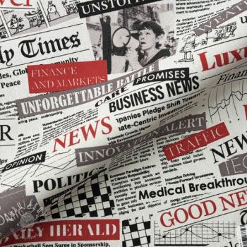 Dekoračná látka premium Newspaper Headlines