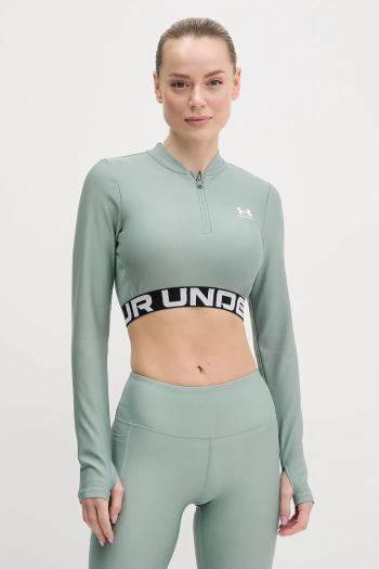 Tréningová mikina Under Armour HotGear zelená farba, s potlačou, 1388692