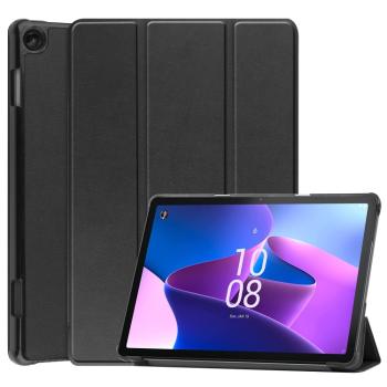 LEATHER Zaklápací obal pre Lenovo Tab M10 3. generácia (TB328FU / TB328XU) čierny