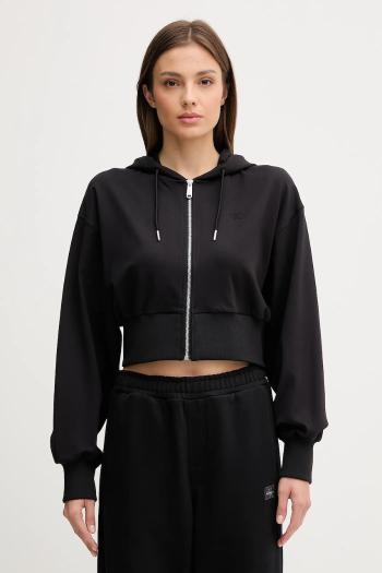 Mikina Calvin Klein Jeans čierna farba, s kapucňou, jednofarebná, LV047C247G