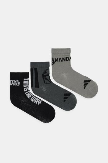 Detské ponožky adidas Performance 3-pak čierna farba, JC6676