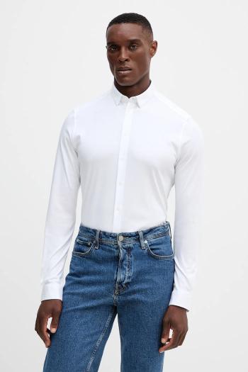 Bavlnená košeľa Mos Mosh MARCO biela farba, regular, s golierom button-down, 500940