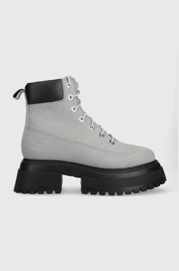 Workery Timberland Timberland Sky 6In LaceUp dámske, šedá farba, na platforme, jemne zateplené, TB0A42AWEA31